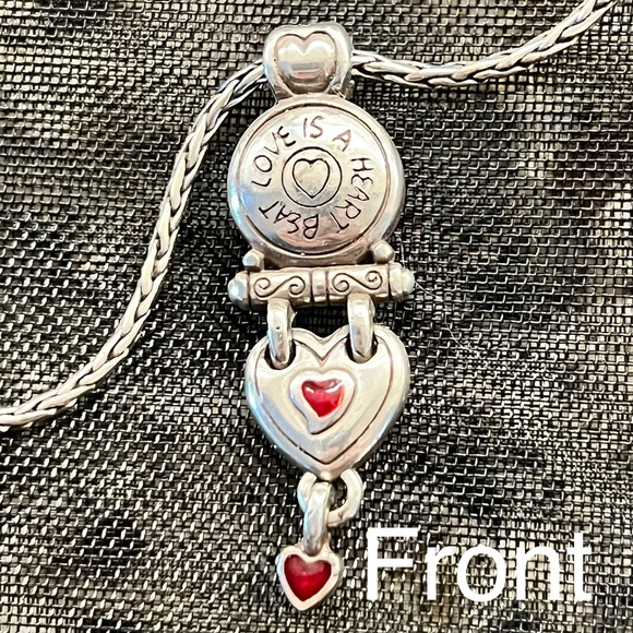 Brighton retired “Love is a Heart Beat” necklace. - Picture 1 of 4